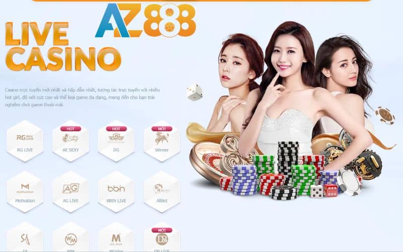 Casino AZ888 là một sân chơi cá cược trực tuyến vô cùng hấp dẫn